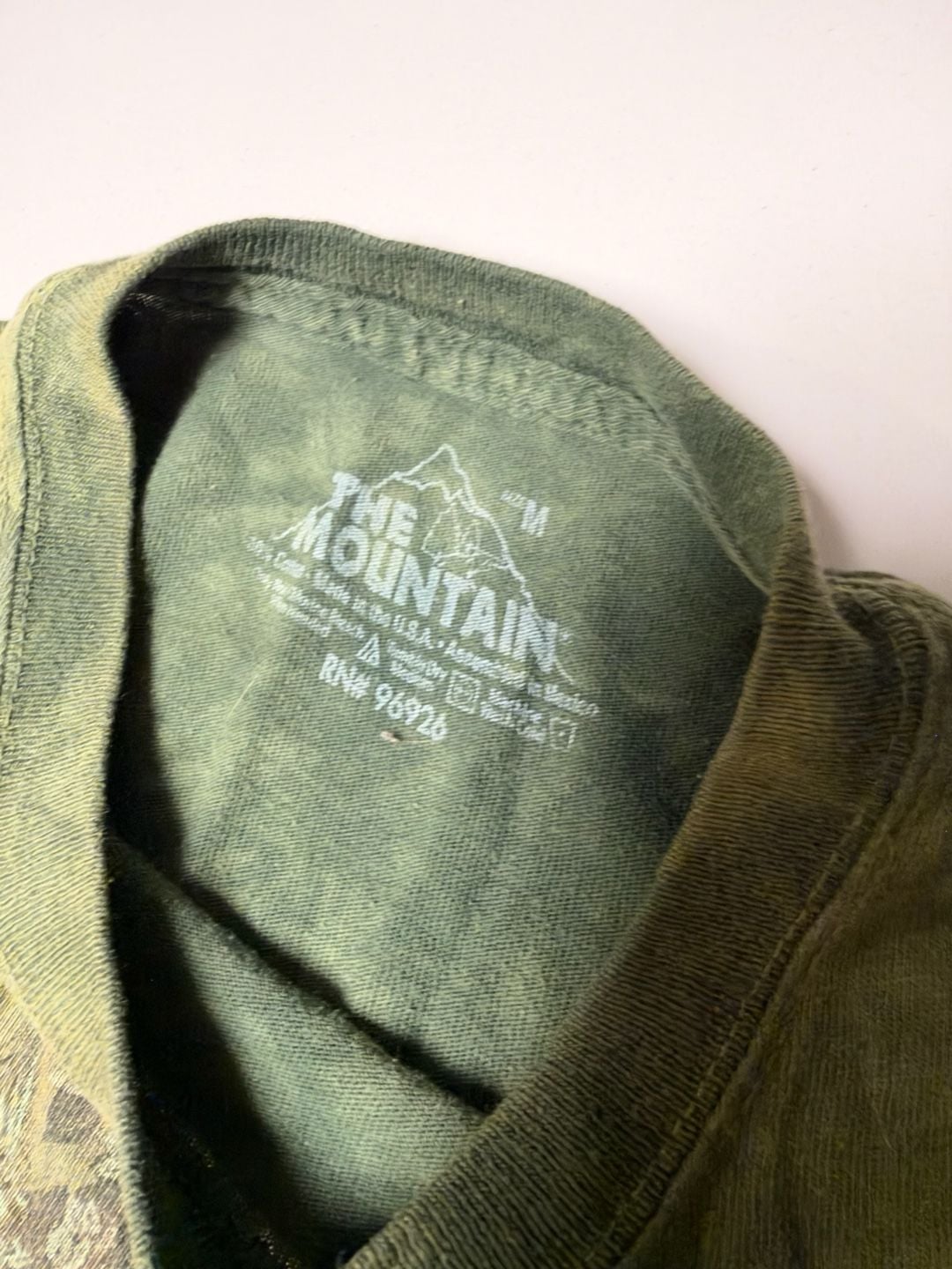 The Mountain Jungle Tigers T-Shirt Size M Green Tie-Dye 4