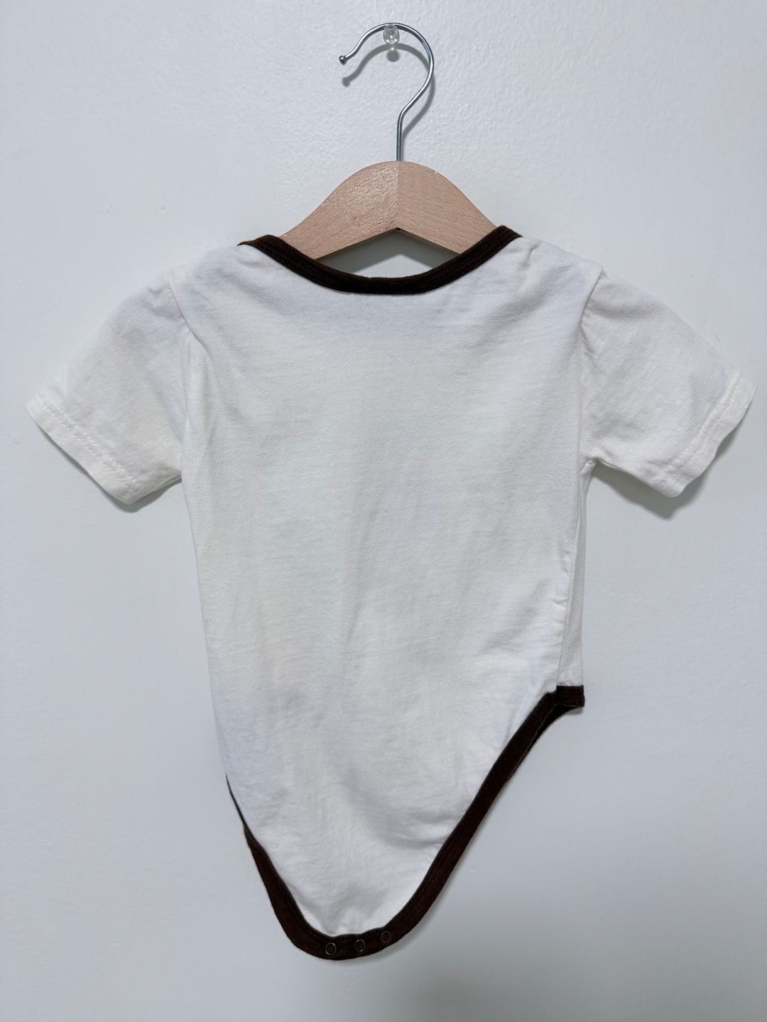 Vintage Scooby-Doo Bodysuit Size 12MOS White Brown Graphic Infant Baby Romper 5