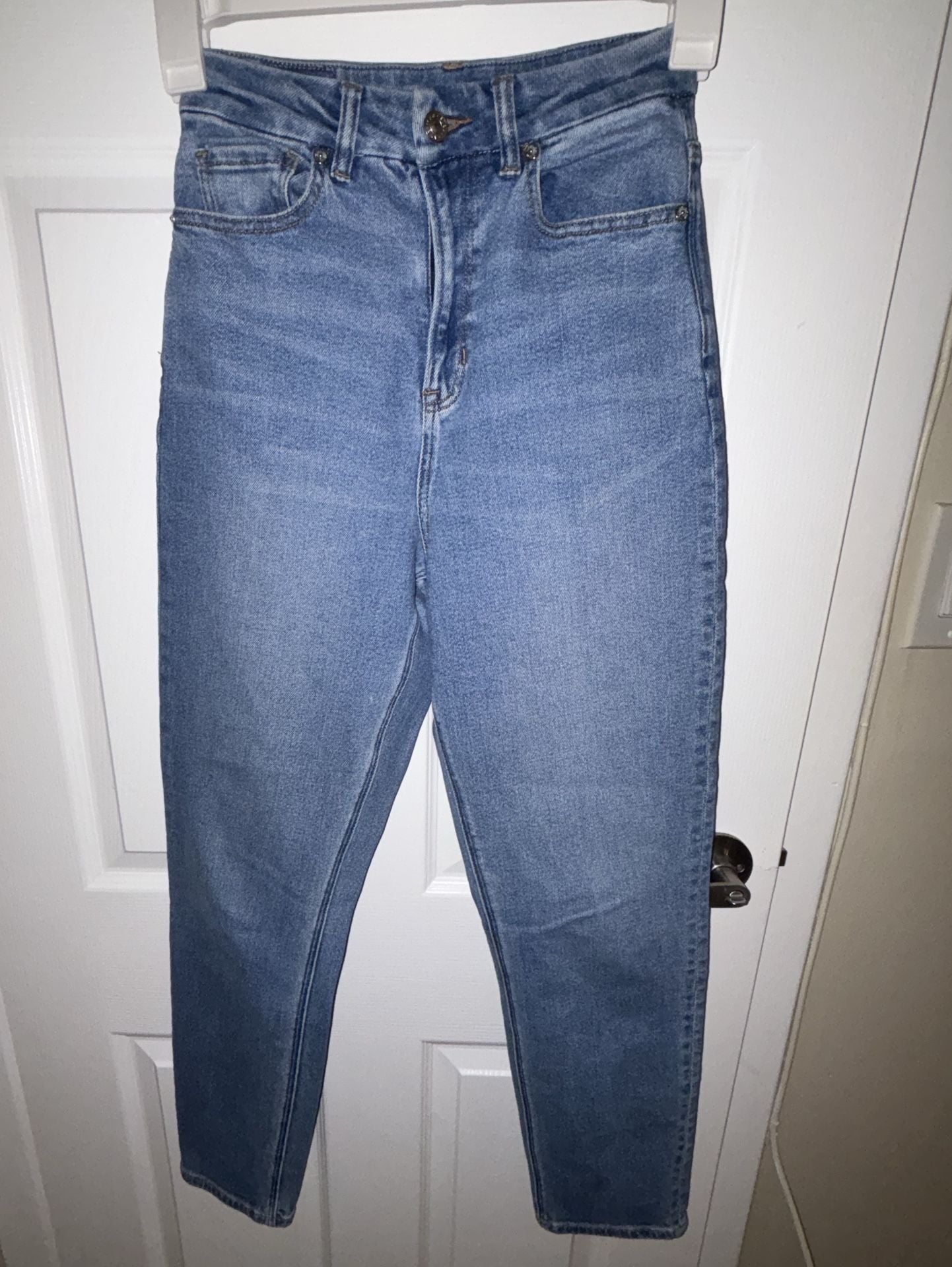 American Eagle Curvy Mom Jean Size 0 Regular Blue 2
