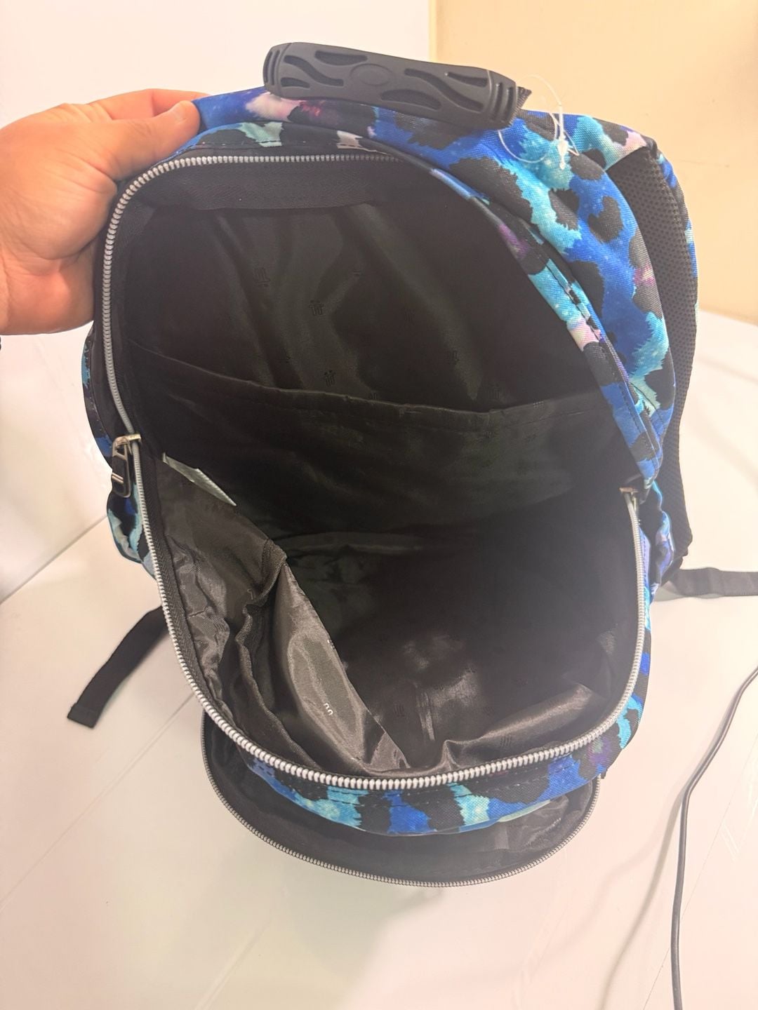 Totto Acuareles School Backpack Blue Leopard Print 4