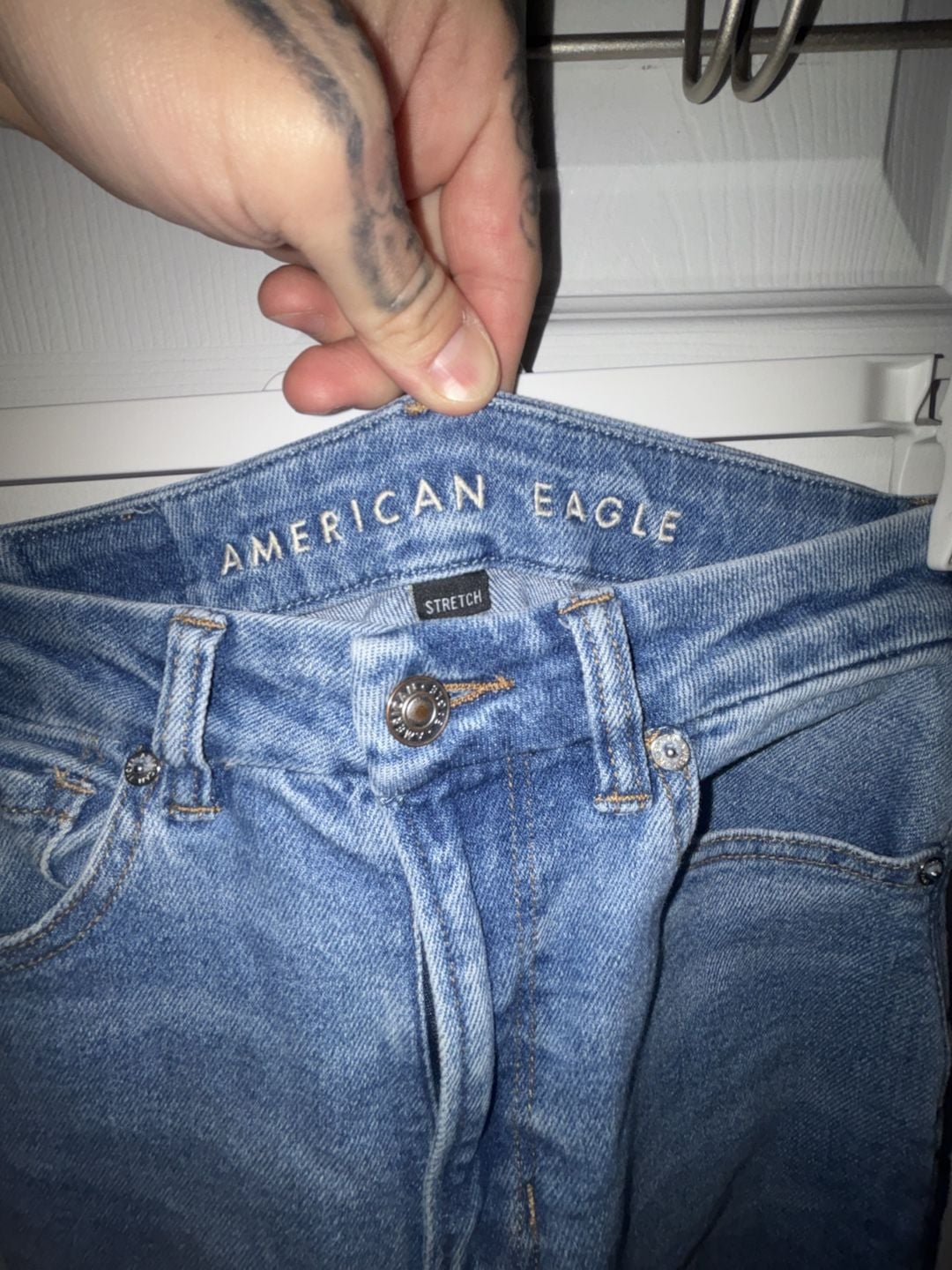 American Eagle Curvy Mom Jean Size 0 Regular Blue 4