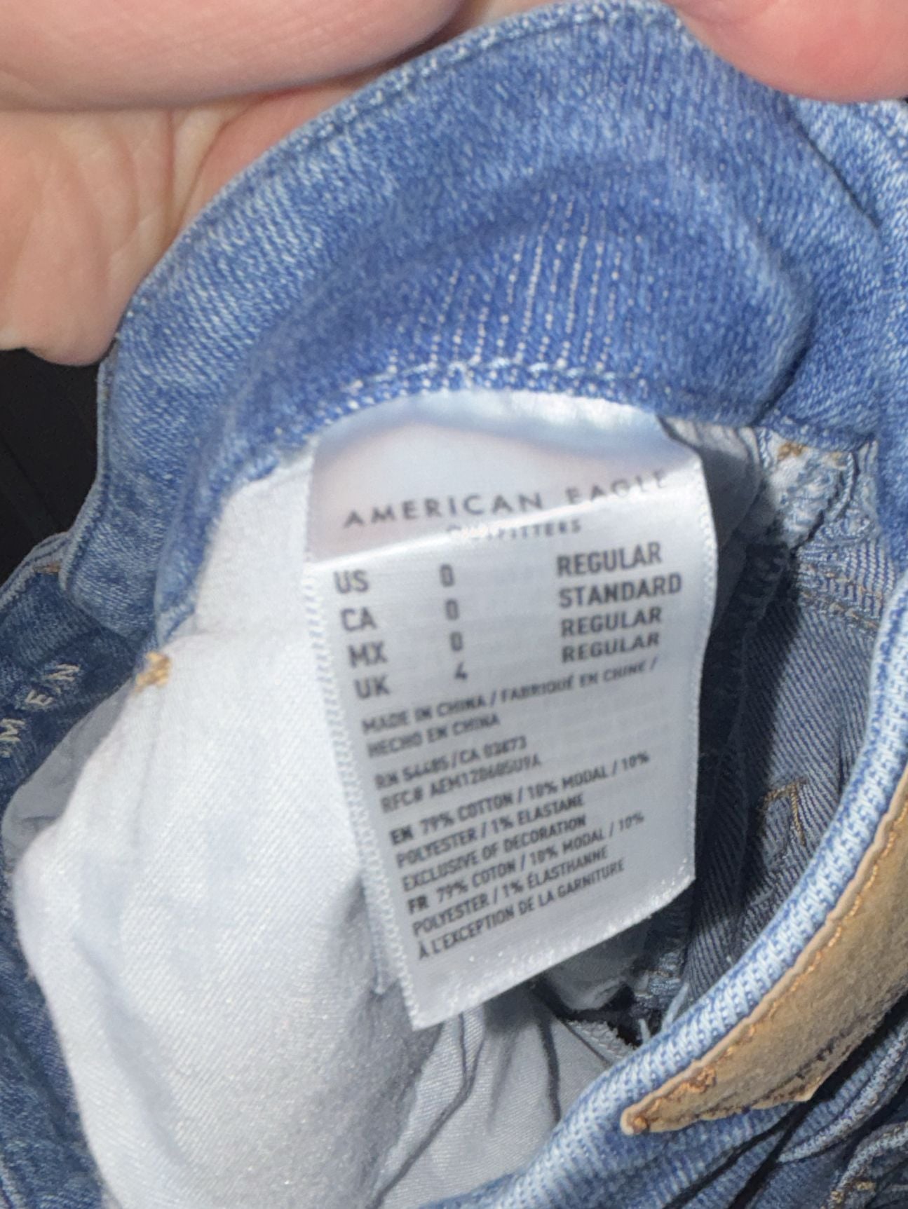 American Eagle Curvy Mom Jean Size 0 Regular Blue 5