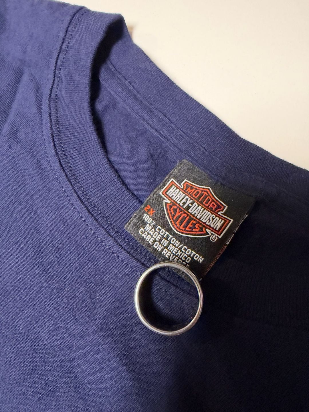 Harley-Davidson T-Shirt Size 2X Blue Pride Ride Granite Mountain Georgia 4
