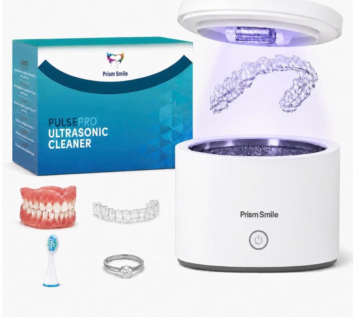 Prism Smile PulsePro Ultrasonic Cleaner 200ml White 1