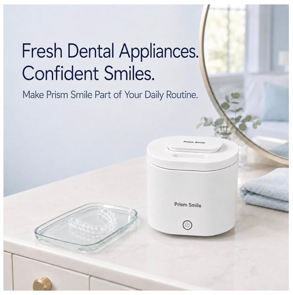 Prism Smile PulsePro Ultrasonic Cleaner 200ml White 7
