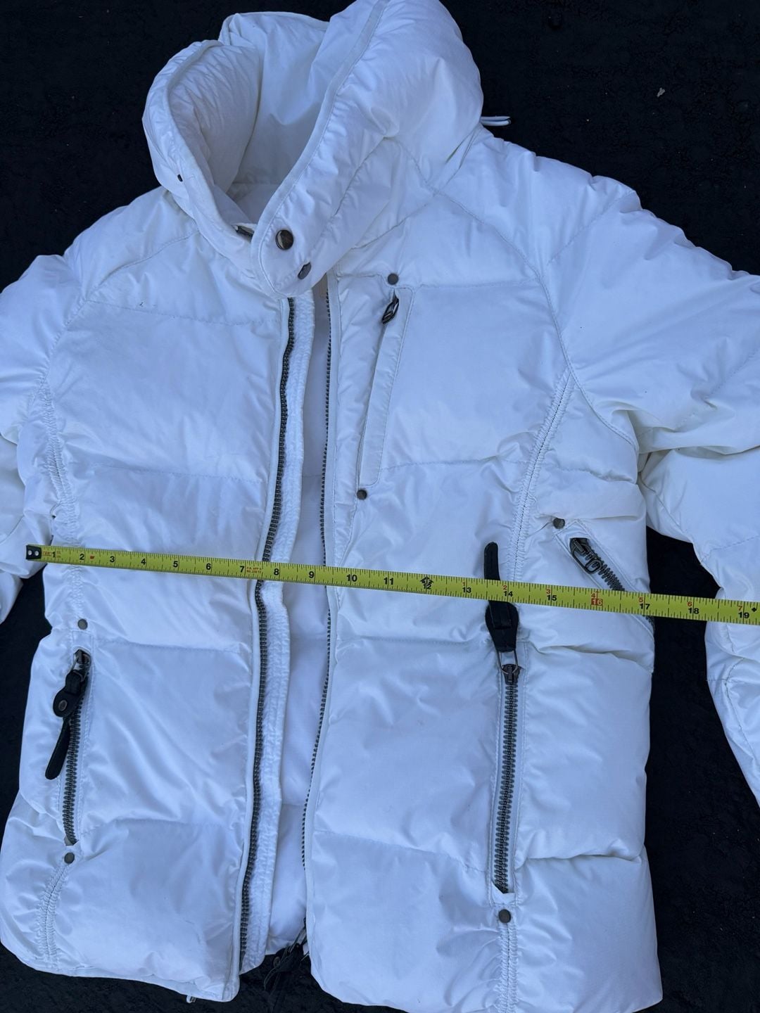 Kru Puffer Jacket Size M White St. Moritz 7