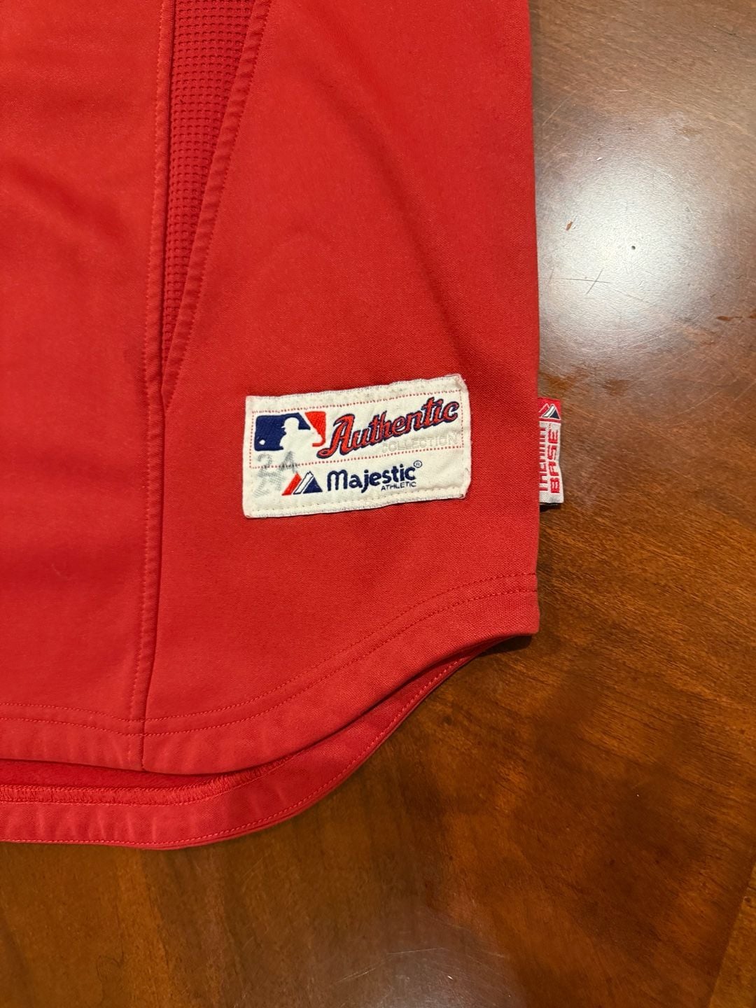 Majestic MLB Arizona Diamondbacks Therma Base Jersey Red Short Sleeve Size XL 4