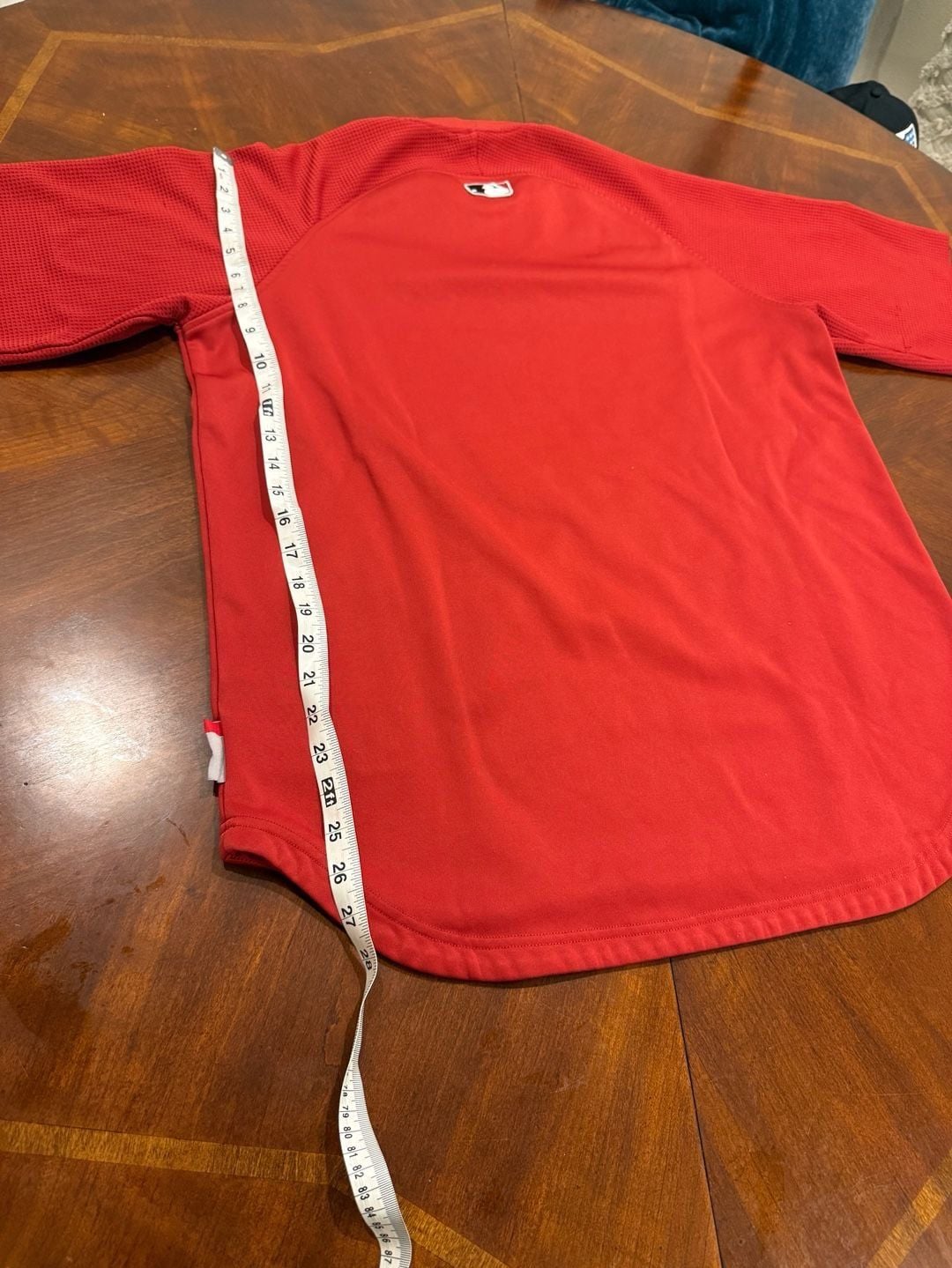 Majestic MLB Arizona Diamondbacks Therma Base Jersey Red Short Sleeve Size XL 9