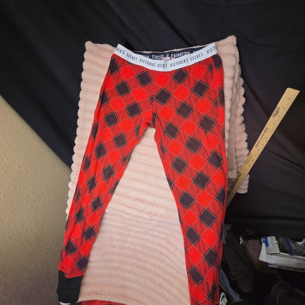 Victoria's Secret Plaid Pajama Pants Size S Red Black