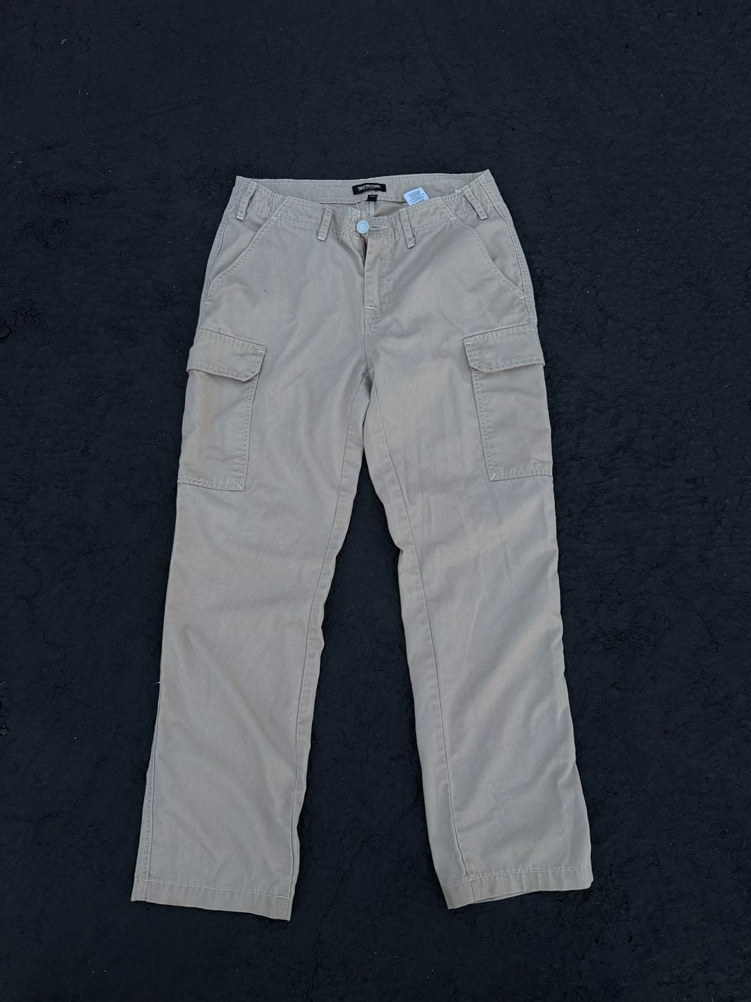True Religion Cargo Pants Size 30 Beige Khaki 3
