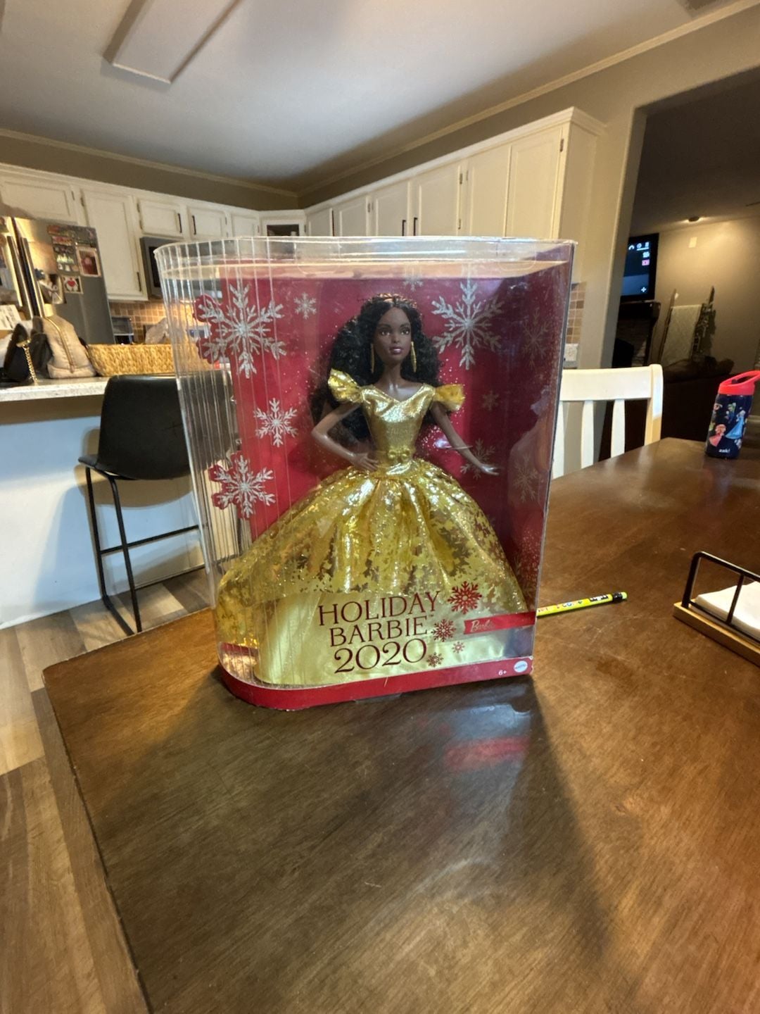Mattel Holiday Barbie 2020 Doll in Gold Gown 1