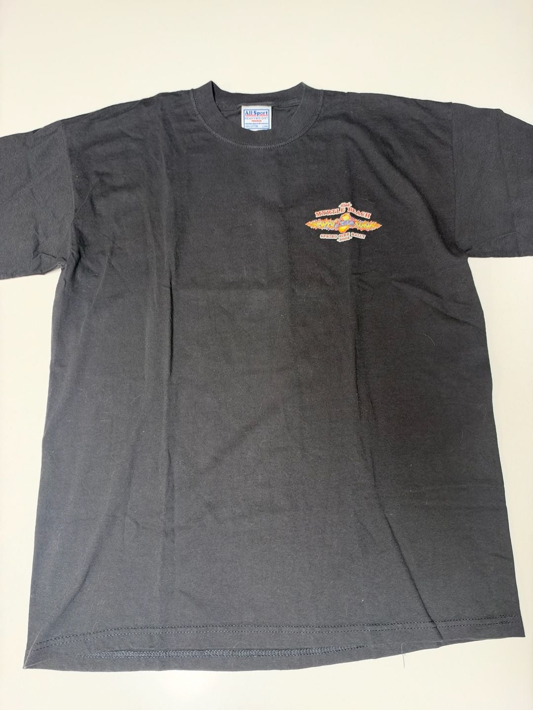 All Sport Myrtle Beach Spring Rally 2002 T-Shirt Size L Black Motorcycle 3