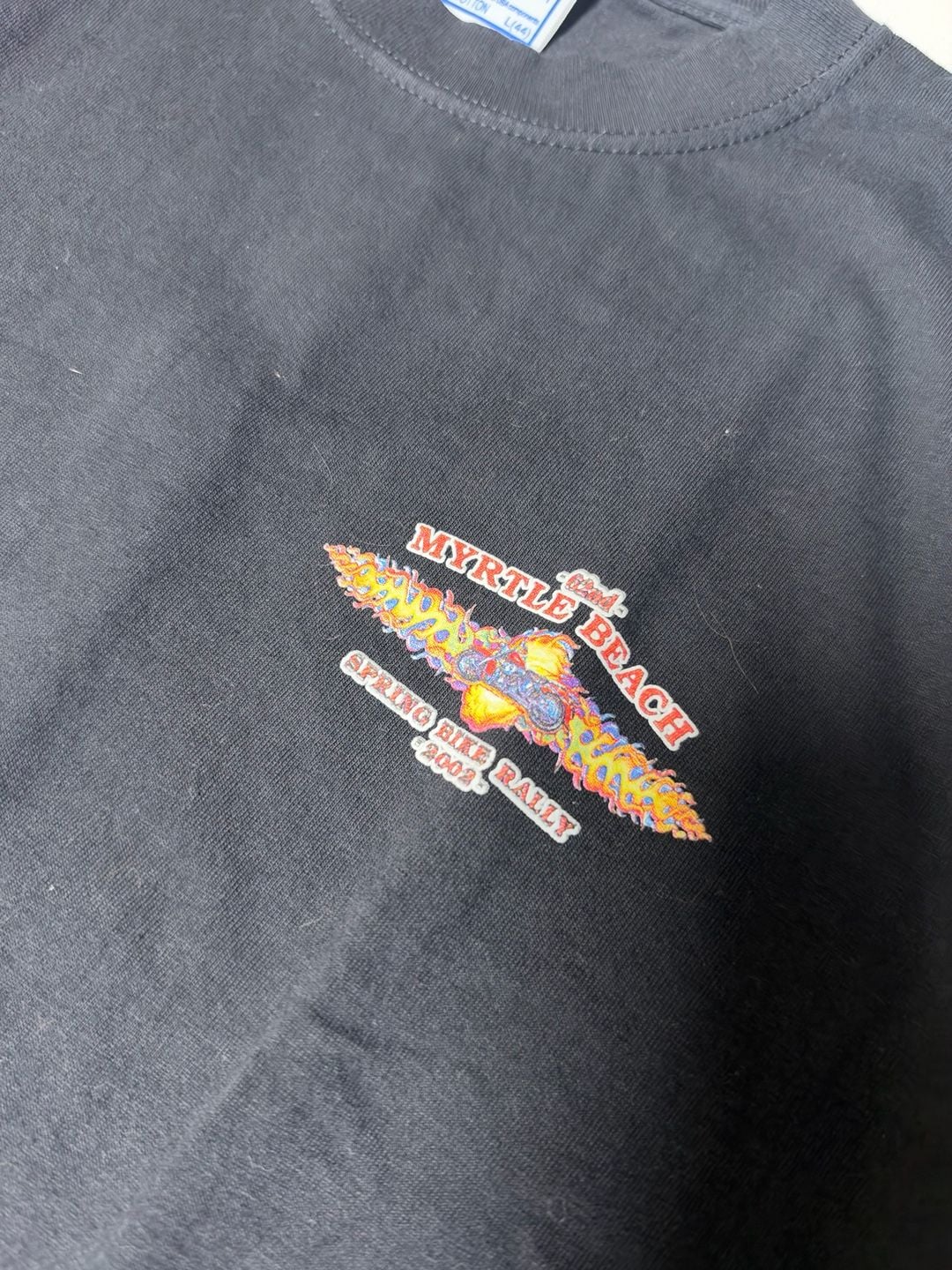 All Sport Myrtle Beach Spring Rally 2002 T-Shirt Size L Black Motorcycle 4
