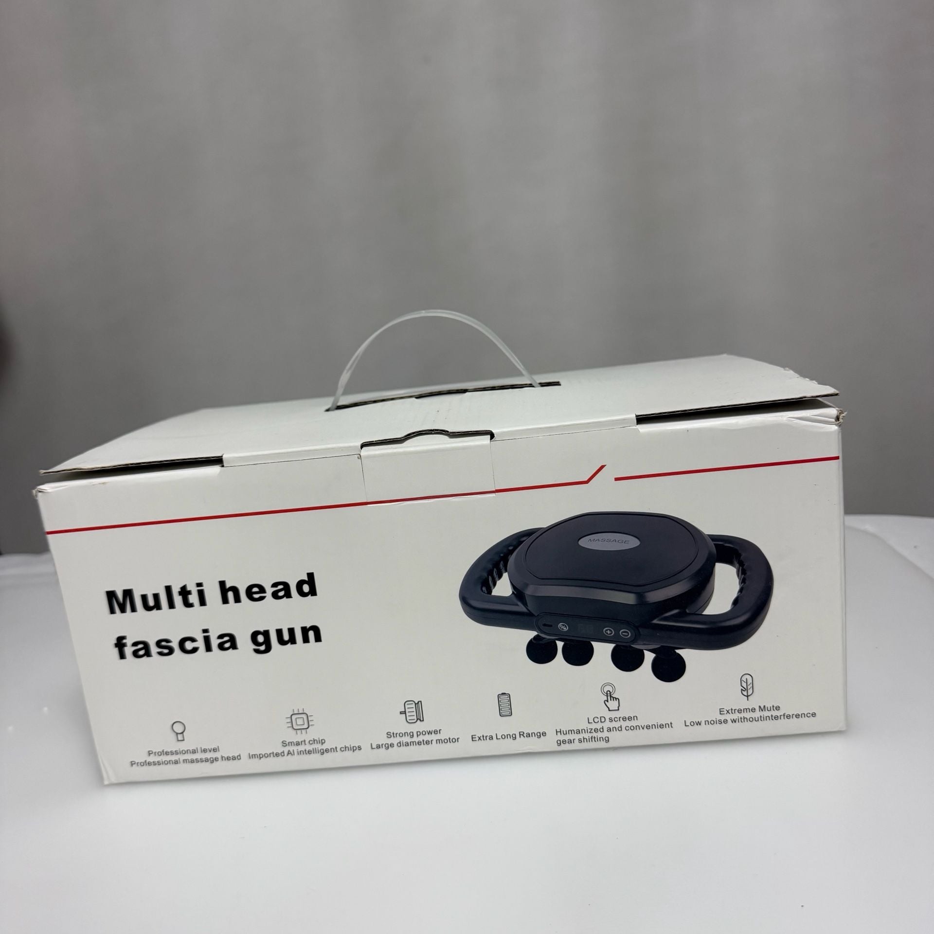 12-Head Massage Gun Deep Tissue, Electric Massager Tool with 9 Levels & 9 Modes, 16
