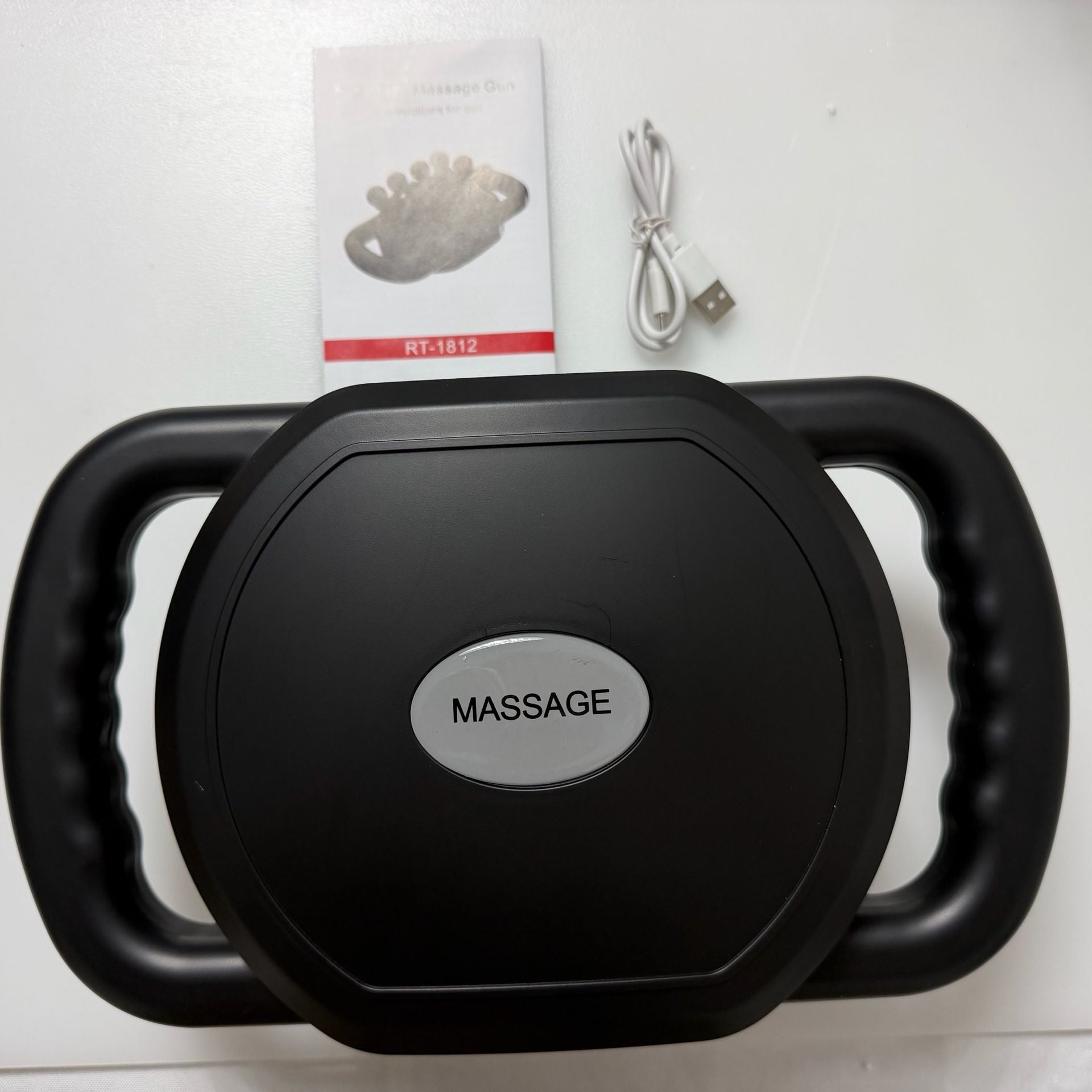 12-Head Massage Gun Deep Tissue, Electric Massager Tool with 9 Levels & 9 Modes, 19