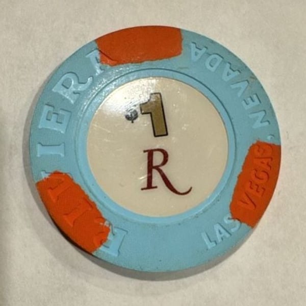 Vintage One Dollar Casino Token Riviera Las Vegas Nevada