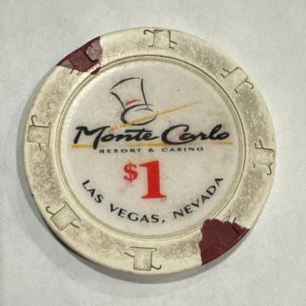 Vintage Monte Carlo Resort & Casino Las Vegas Nevada Casino Chip