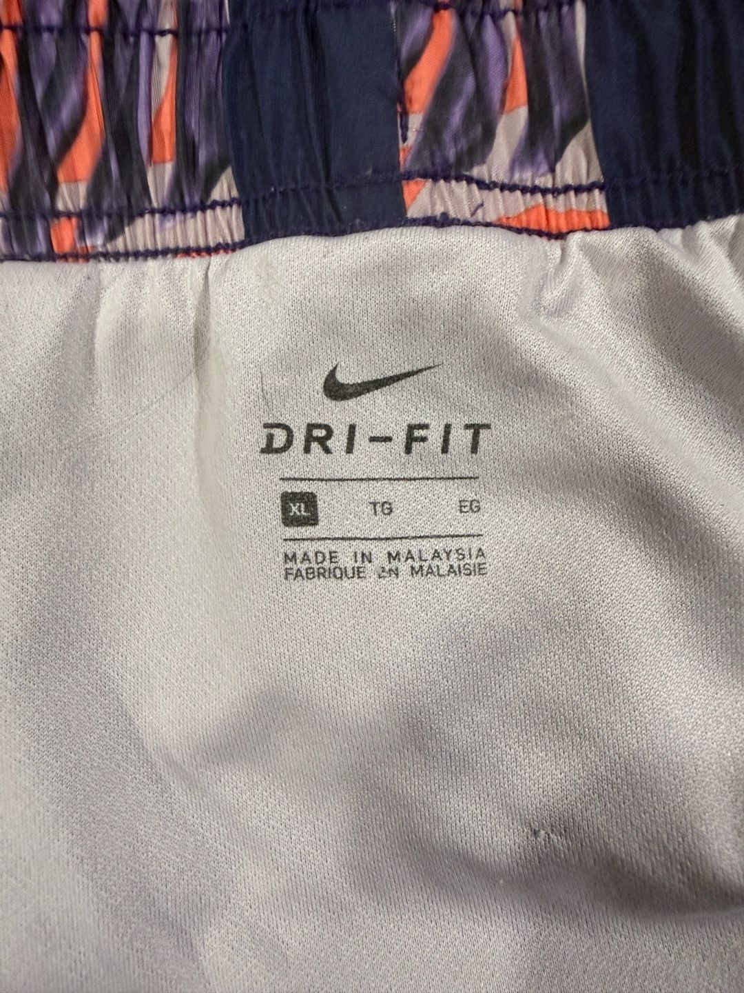 Nike Tempo Running Shorts Size XL Tropical Leaf Print Dri-Fit 4