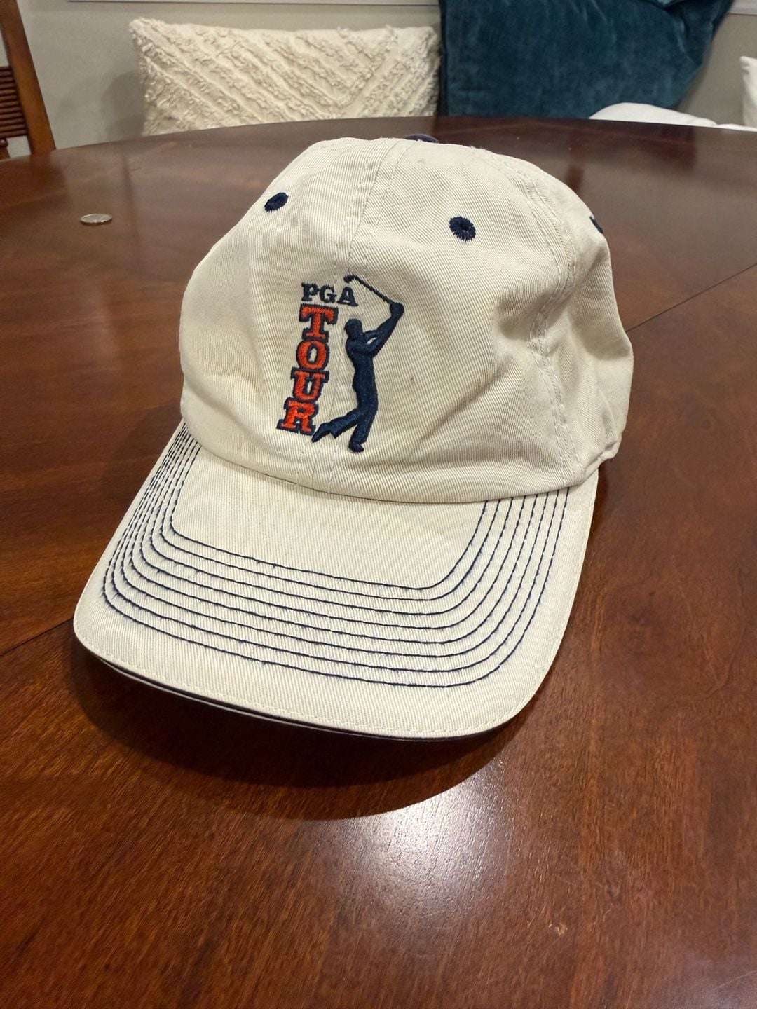 The Game PGA Tour Hat Beige Dad Cap 2