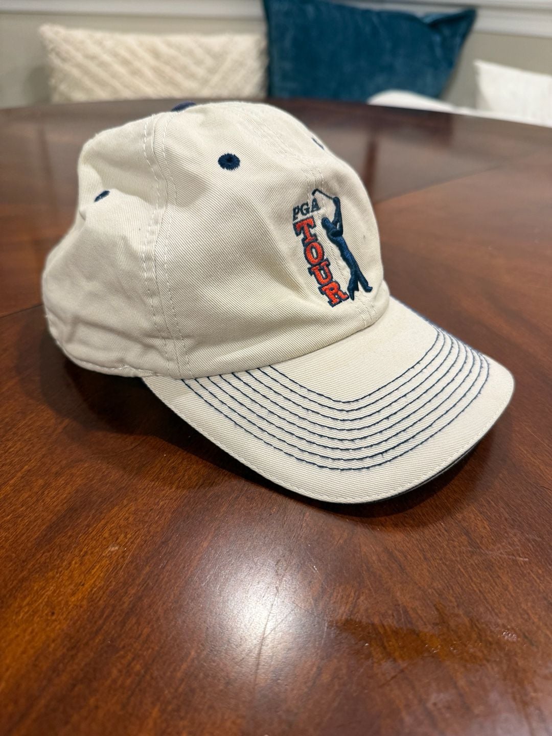 The Game PGA Tour Hat Beige Dad Cap 3