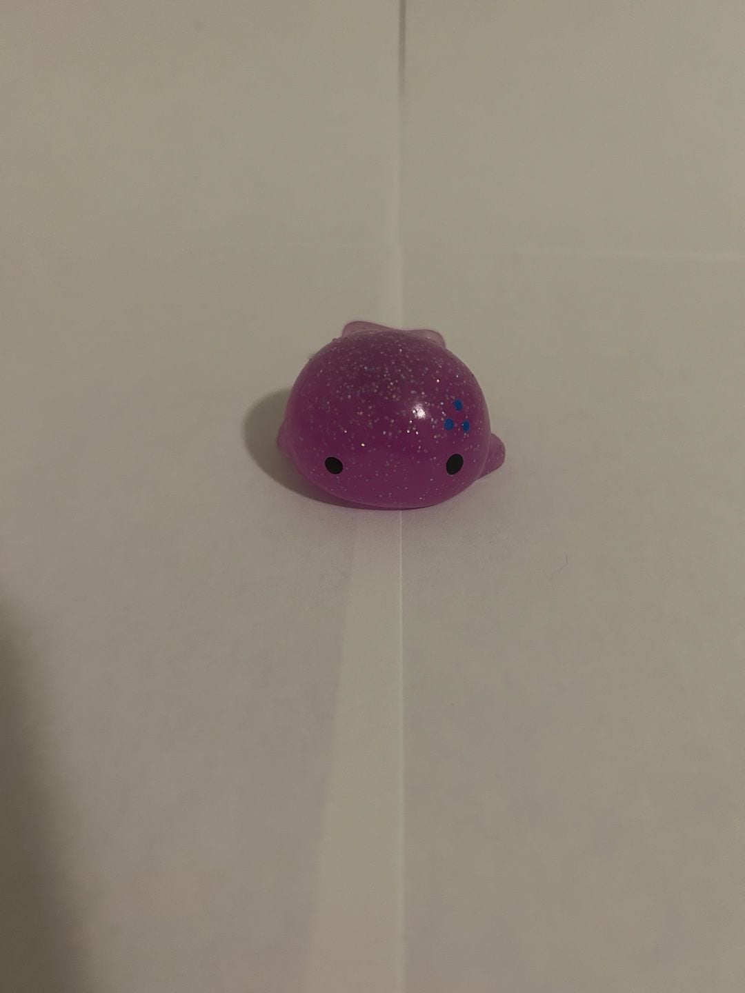 Mochi Squishy Sensory Toy Purple Glitter Whale Fidget Stress Relief 1