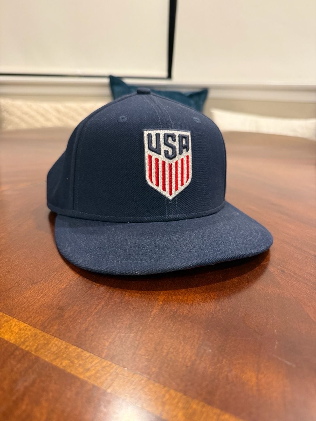 Nike True US Soccer Patch Hat Navy Snapback Adjustable 2