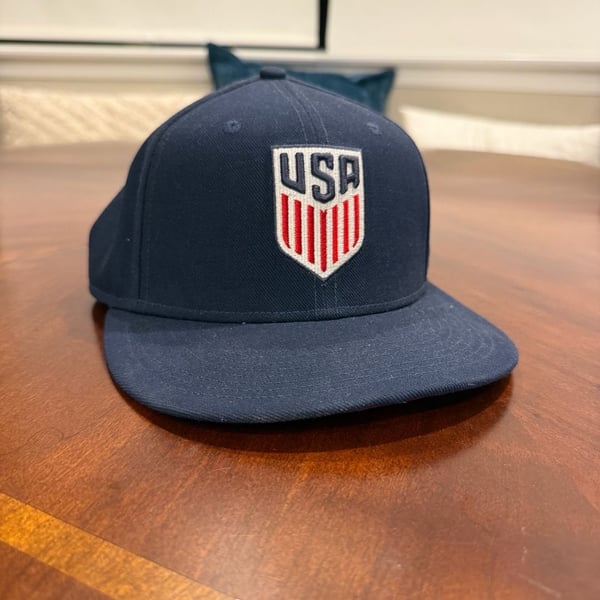 Nike True US Soccer Patch Hat Navy Snapback Adjustable