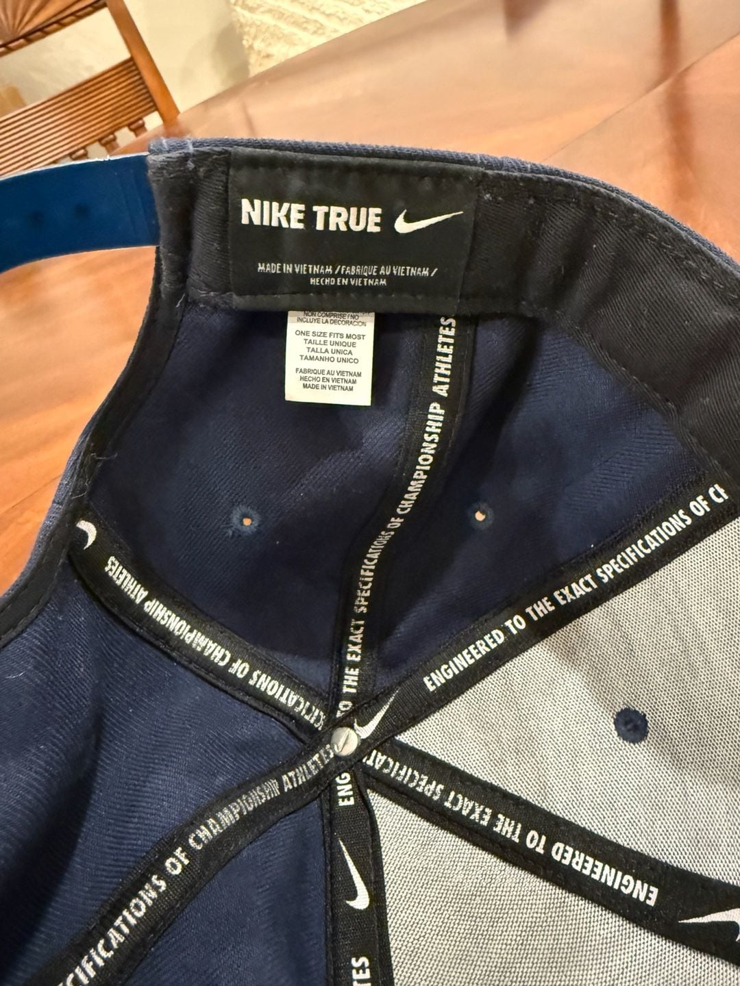 Nike True US Soccer Patch Hat Navy Snapback Adjustable 5
