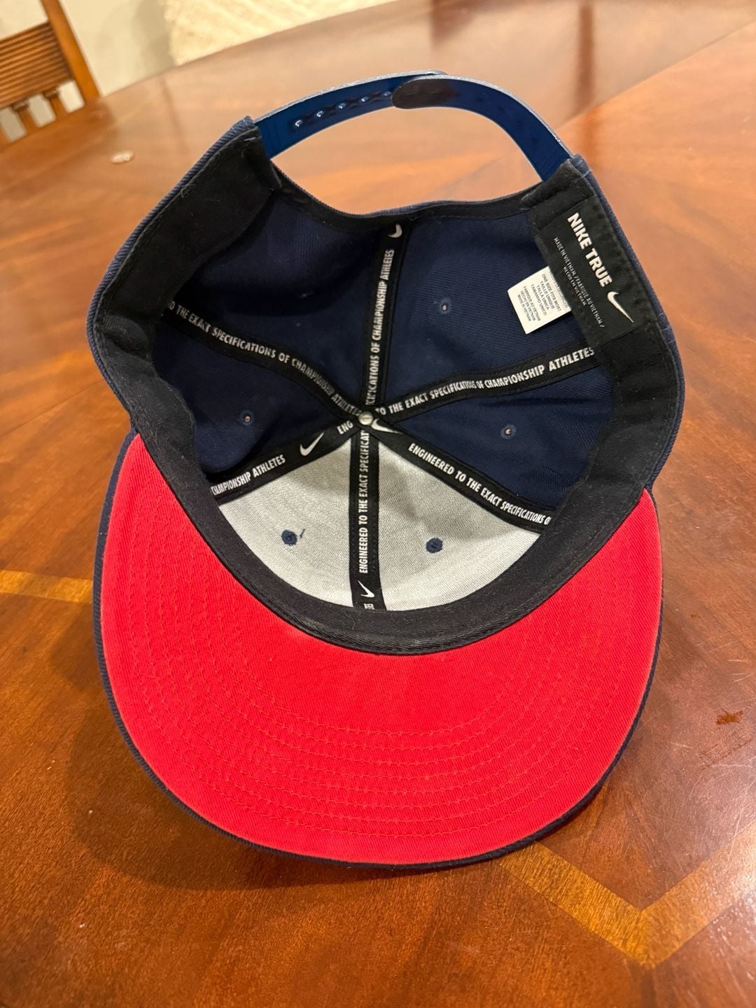 Nike True US Soccer Patch Hat Navy Snapback Adjustable 6