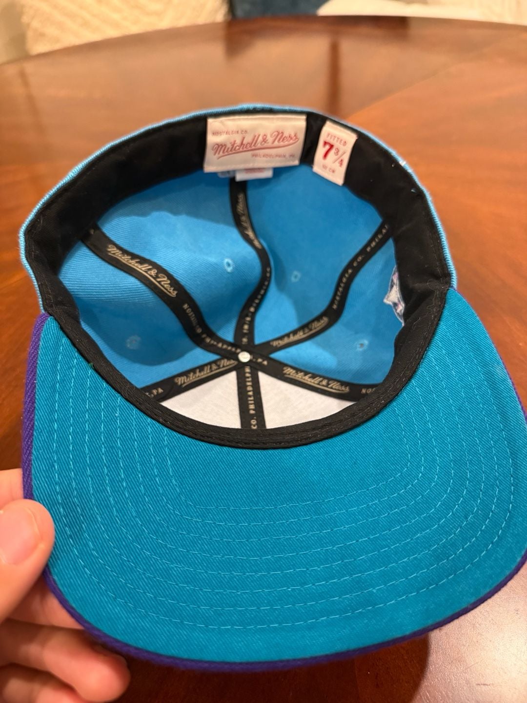 Mitchell & Ness Utah Jazz Hardwood Classics Fitted Hat Size 7 3/4 7
