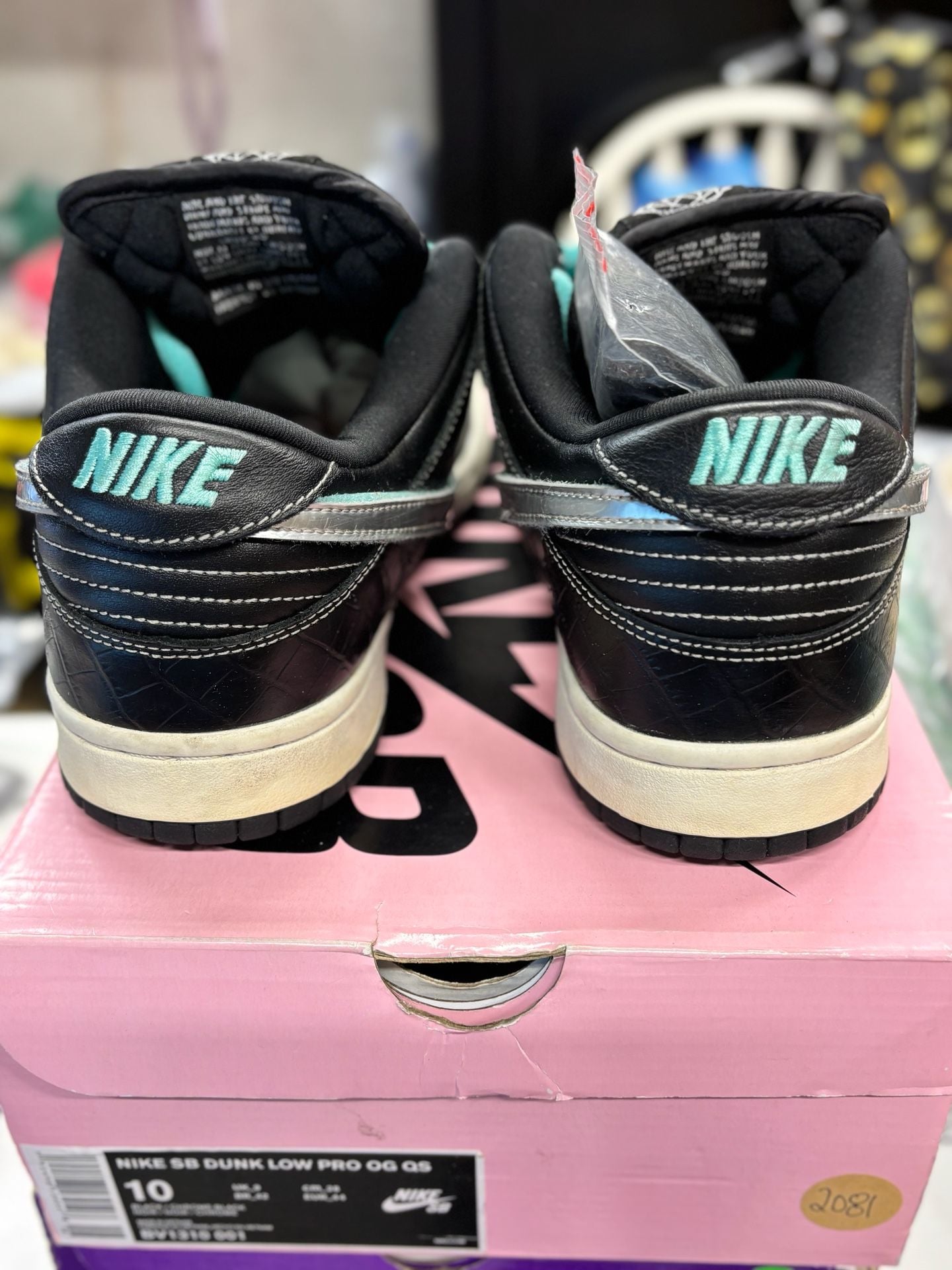 Nike Sb Dunk Low Diamond Supply Co Black Diamond 10M 5