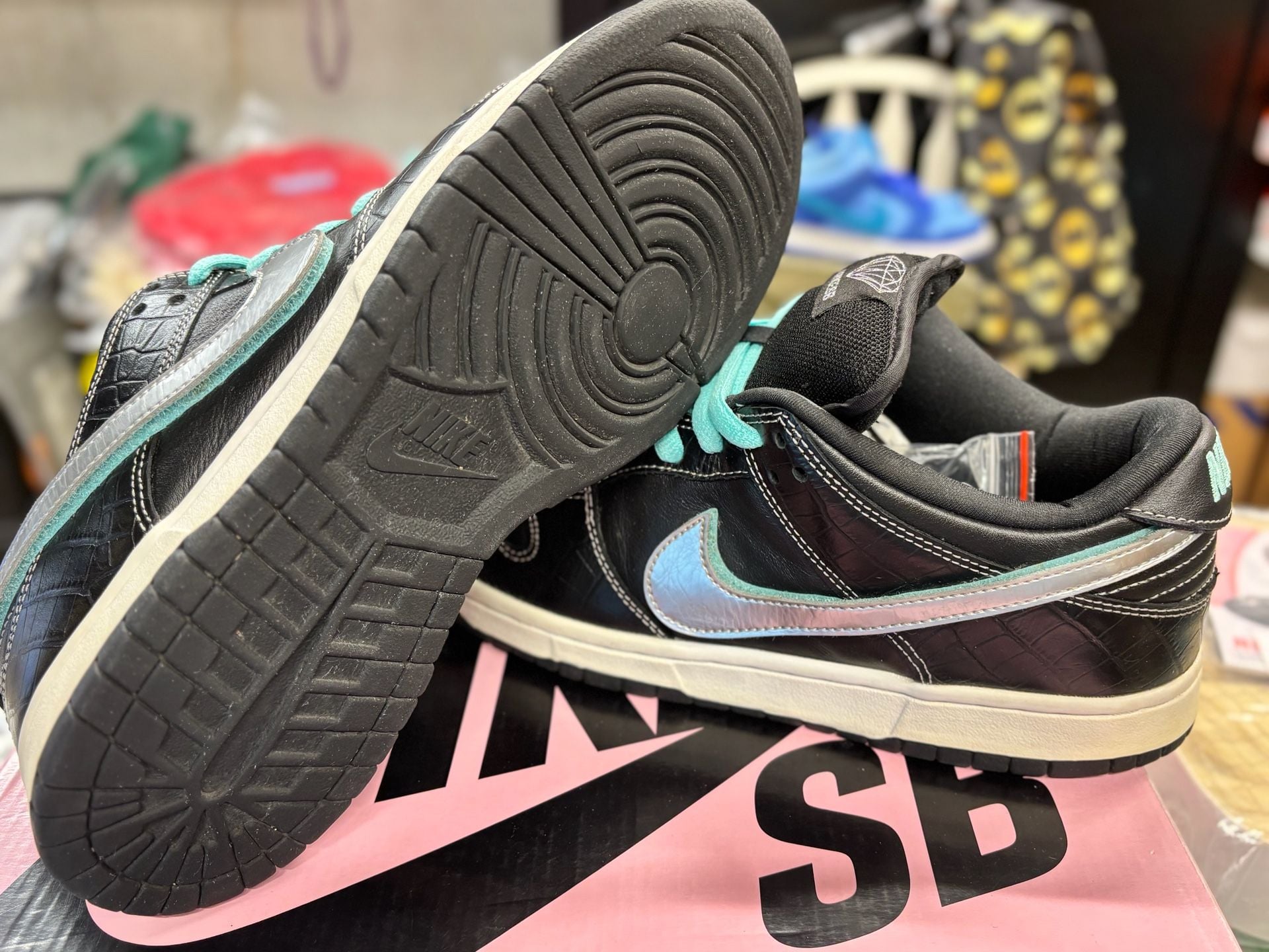 Nike Sb Dunk Low Diamond Supply Co Black Diamond 10M 9