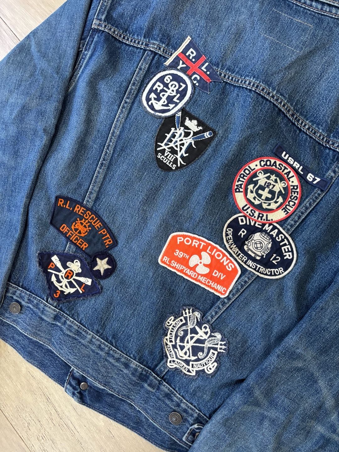 Vintage Polo Ralph Lauren Bristol Bay Denim Trucker Jacket 7