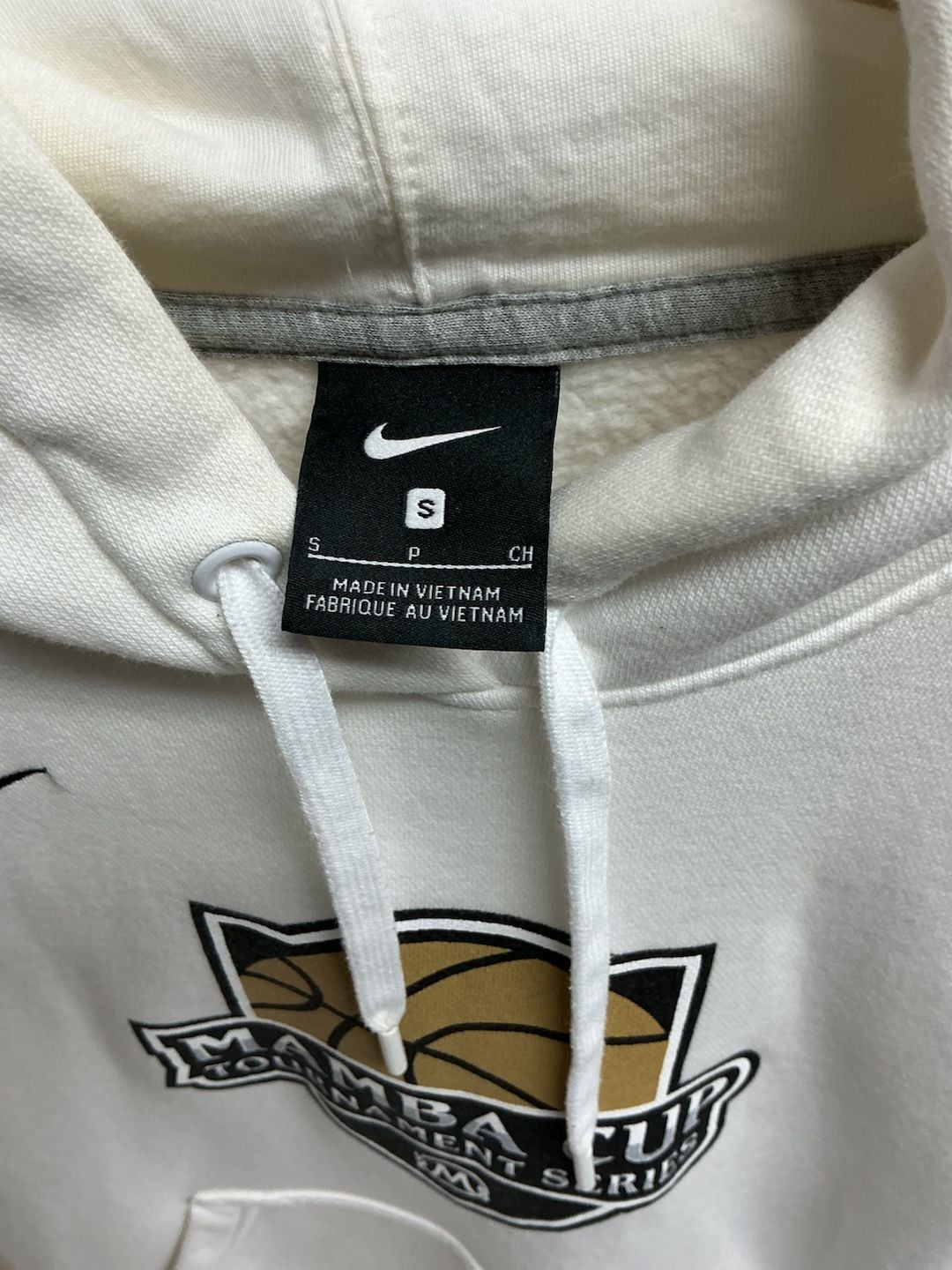 Nike Mamba Cup Tournament Series Hoodie Size S White 4
