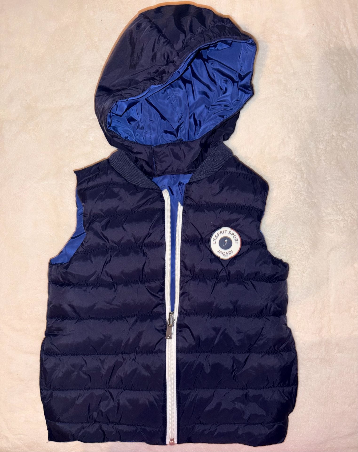 Jacadi L'Esprit Sport Reversible Puffer Vest Blue 2