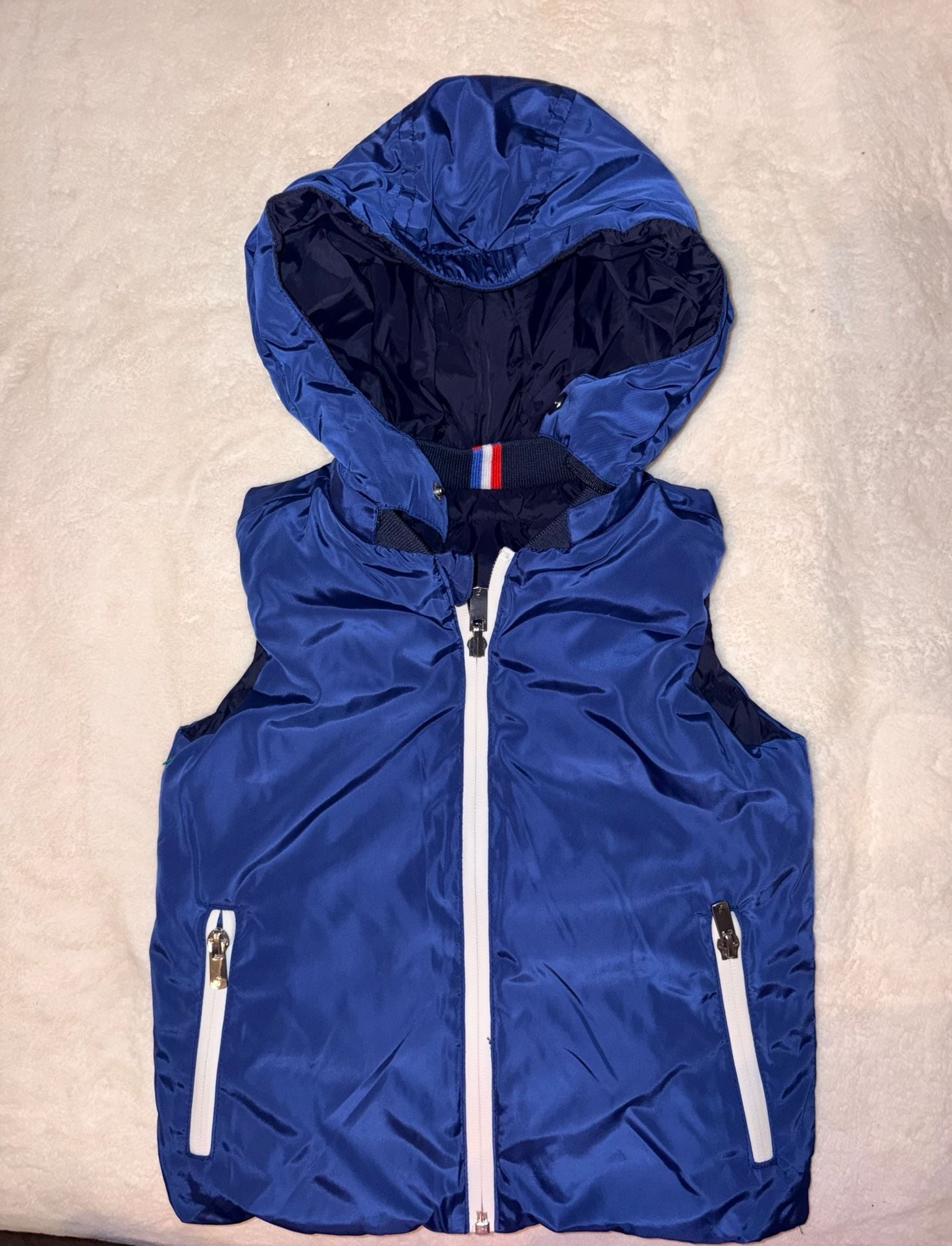 Jacadi L'Esprit Sport Reversible Puffer Vest Blue 4