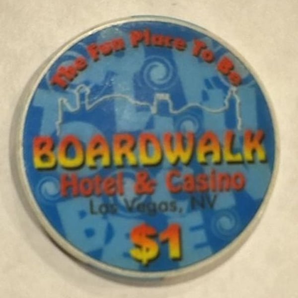 Boardwalk Hotel & Casino Las Vegas $1 Gaming Chip