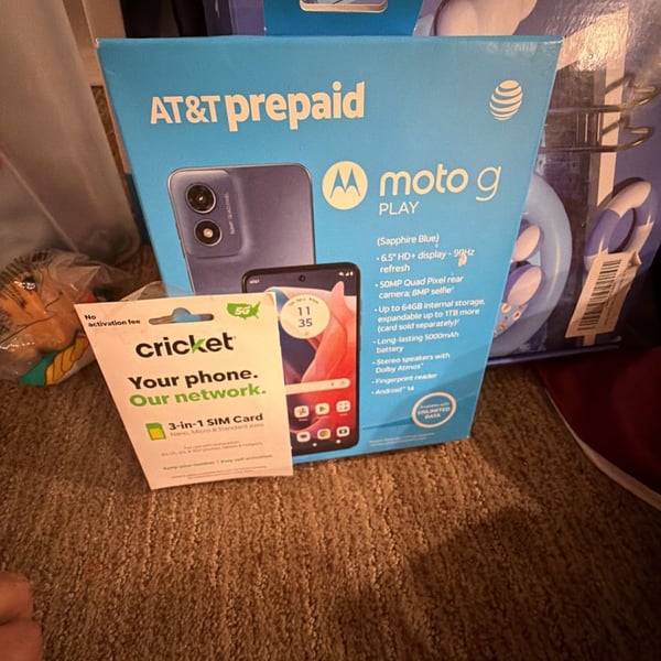 Motorola Moto G Play 2024 Sapphire Blue Prepaid Smartphone