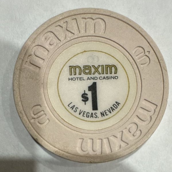 Maxim $1 vintage las vegas casino chip