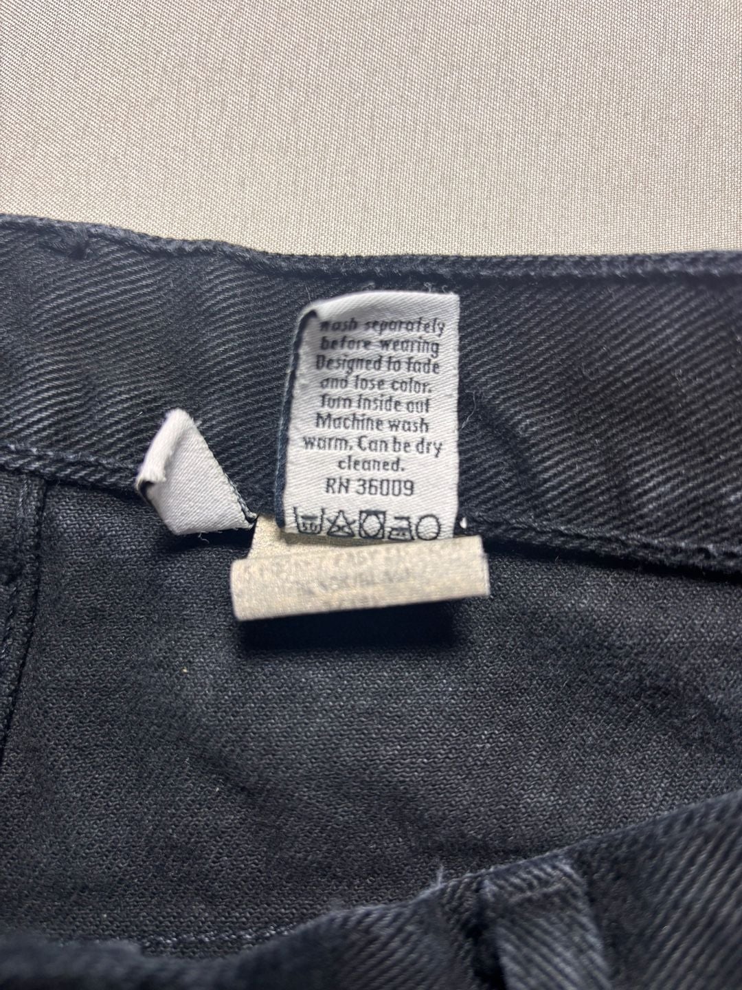 Calvin Klein Jeans Size 32 Black Denim Straight Leg Y2K Vintage 7
