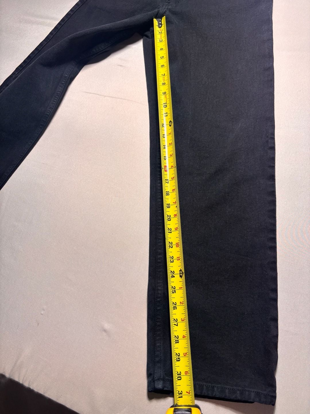 Calvin Klein Jeans Size 32 Black Denim Straight Leg Y2K Vintage 8