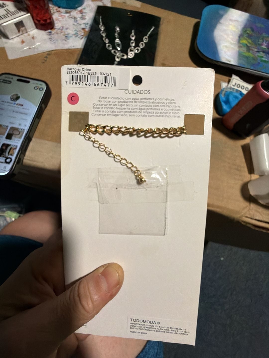 J0030 Todomoda Gold Heart Chain Necklace New 4