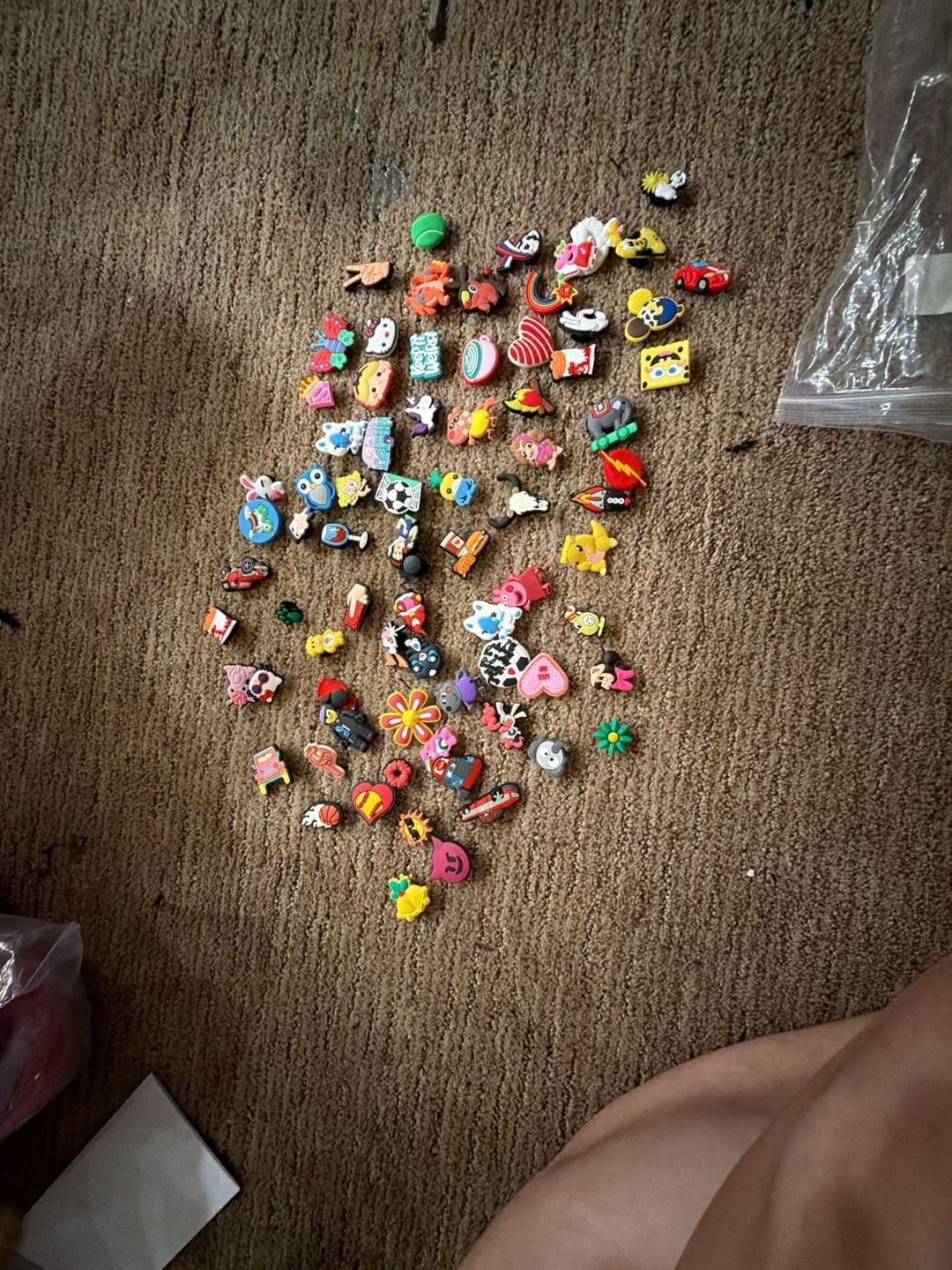 Random 10 Crocs Jibbitz Shoe Charms Mixed Lot Assorted PVC Set 1