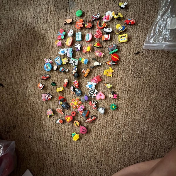 Random 10 Crocs Jibbitz Shoe Charms Mixed Lot Assorted PVC Set
