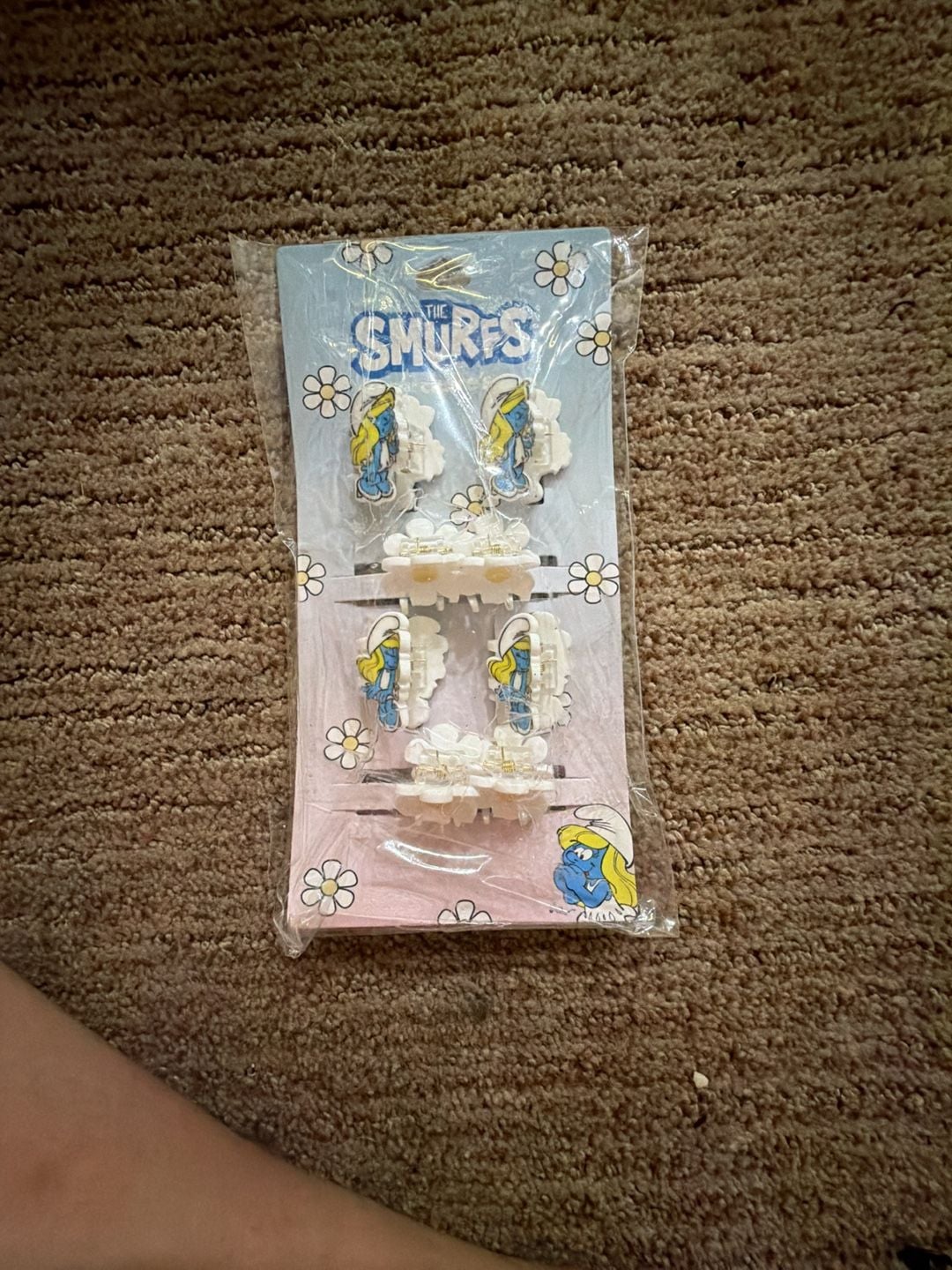 The Smurfs Hair Claw Clips Set of 8 Smurfette 1