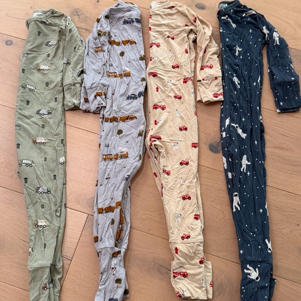 Brave Little Ones Footie Pajamas Size 18-24M Bundle Set of 4