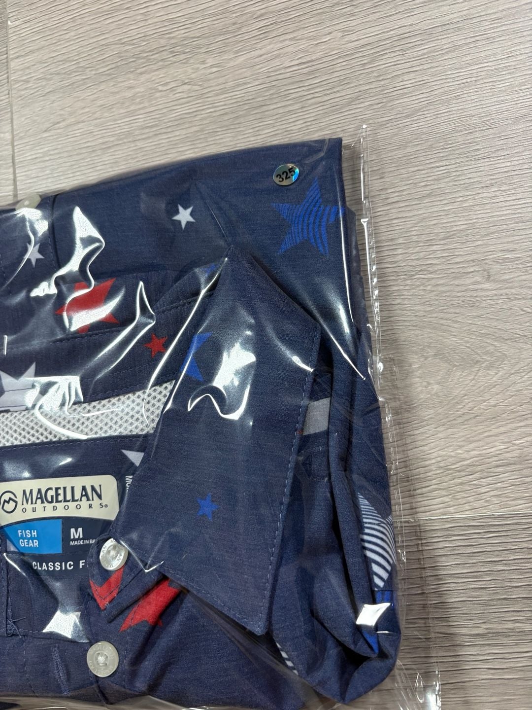 Magellan Outdoors Americana Stars Top Size M Blue Short Sleeve Shirt 7