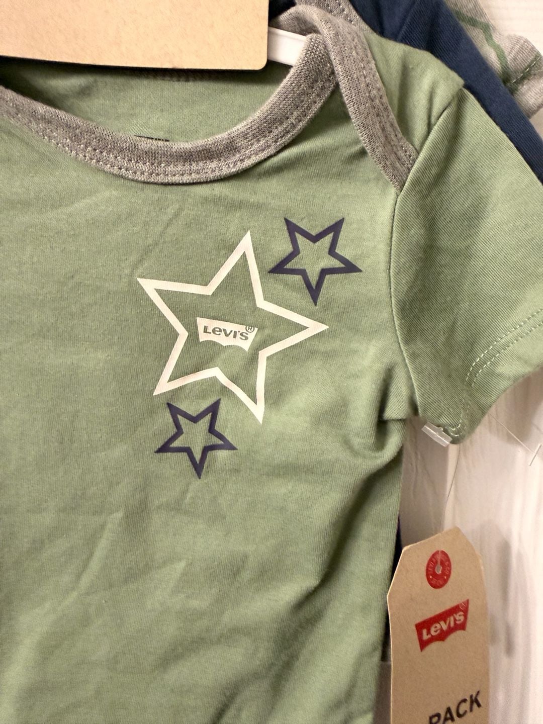 Levi's Bodysuits Size 3M 3-Pack Star Graphic 2