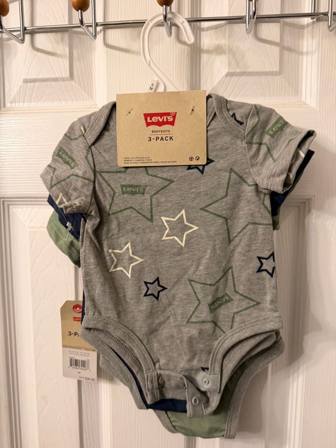 Levi's Bodysuits Size 3M 3-Pack Star Graphic 5