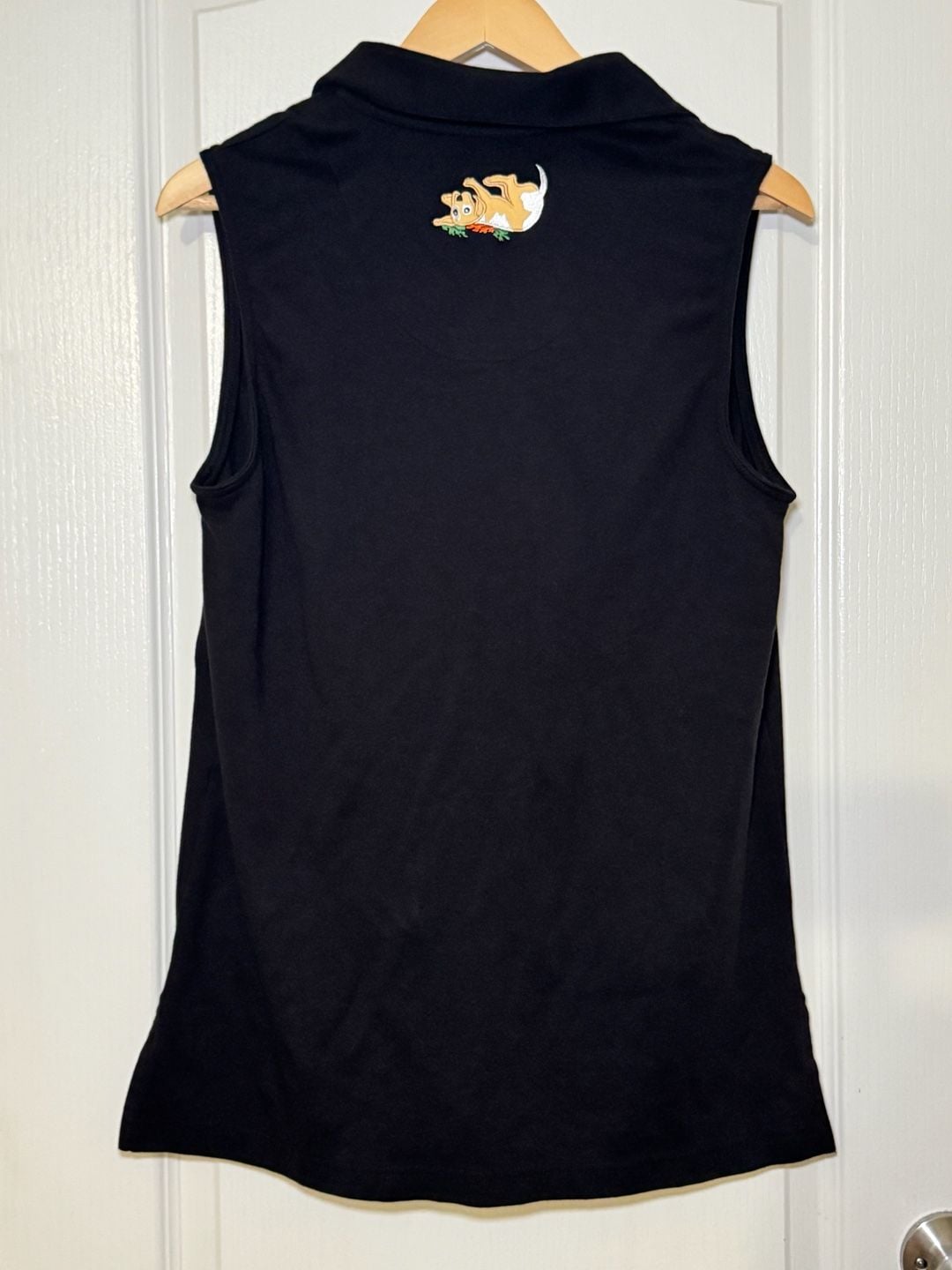 Bechamel Embroidered Cat Dog Vest M Black Novelty Grandmacore 4